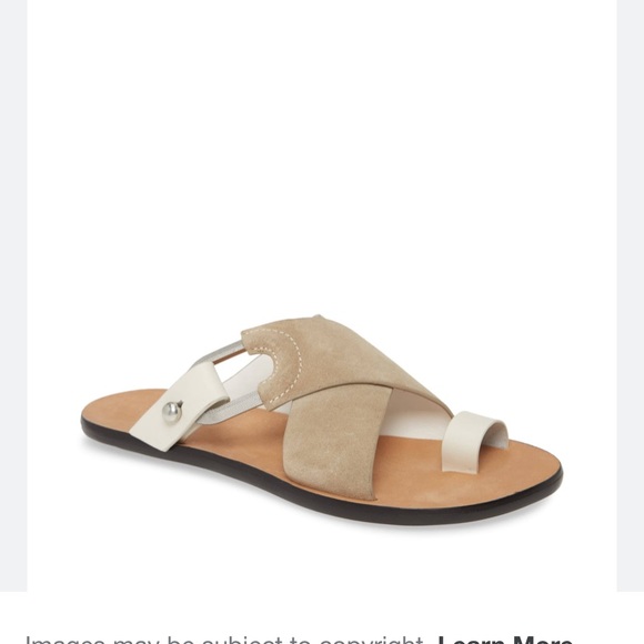 Rag and bone light sand suede August slide sandal - Picture 2 of 15